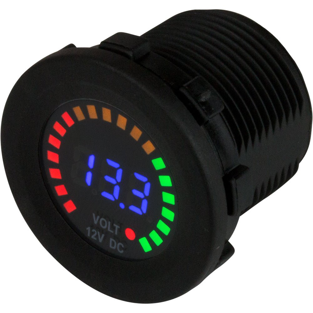 Sea - Dog Round Voltage Meter DC - 5V - 15V w/Rainbow Dial - Marine Parts OnlyElectricalSea - Dog