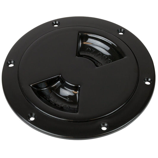 Sea - Dog Smooth Quarter Turn Deck Plate - Black - 4" - Marine Parts OnlyMarine HardwareSea - Dog