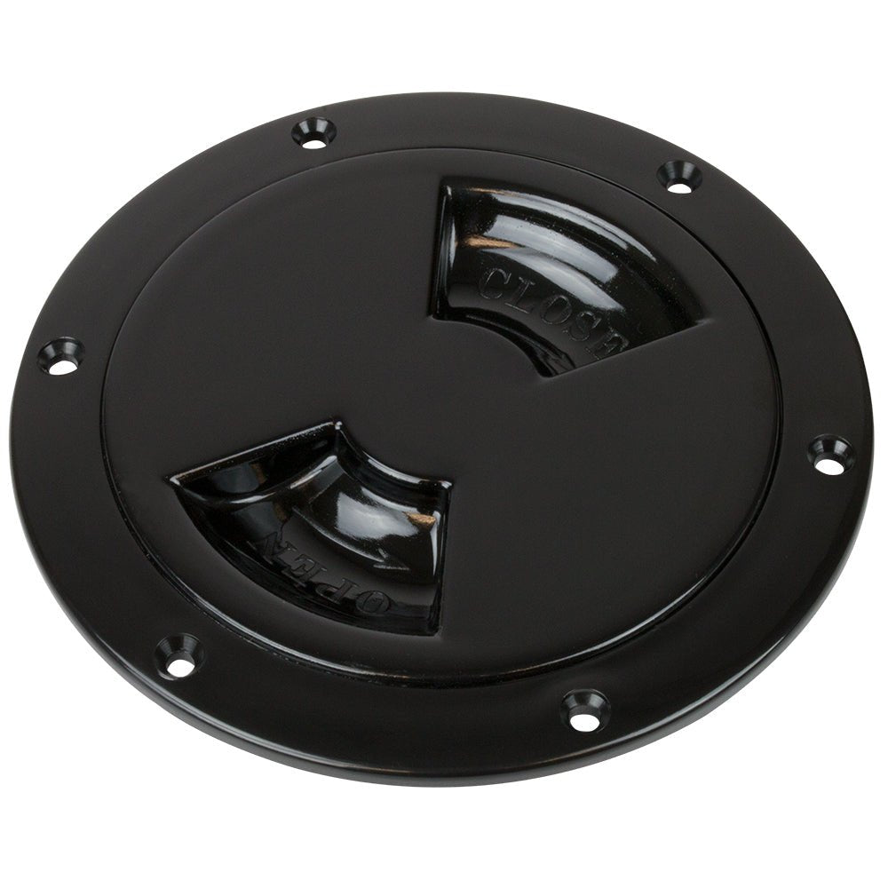 Sea - Dog Smooth Quarter Turn Deck Plate - Black - 5" - Marine Parts OnlyMarine HardwareSea - Dog