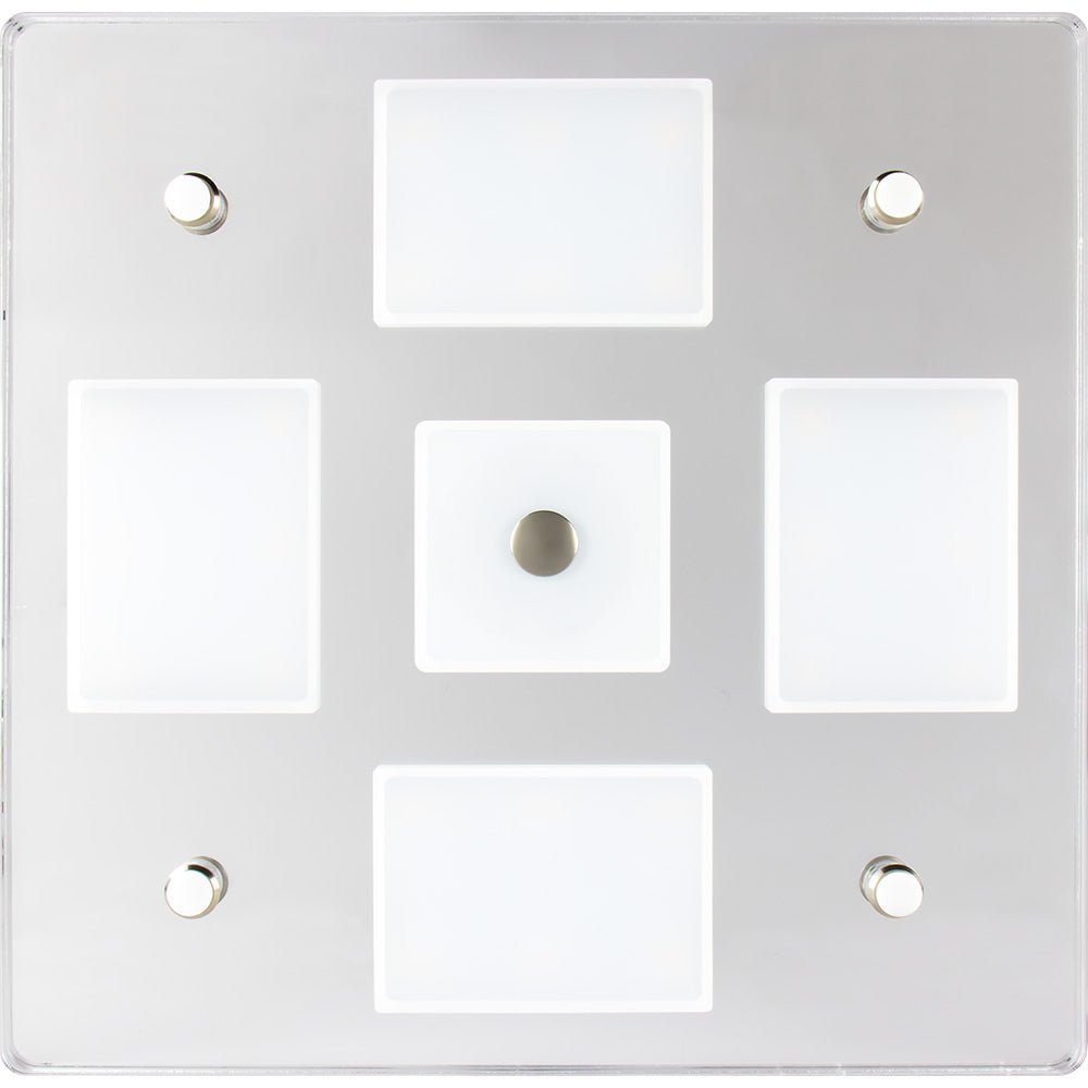 Sea - Dog Square LED Mirror Light w/On/Off Dimmer - White &amp; Blue - Marine Parts OnlyLightingSea - Dog