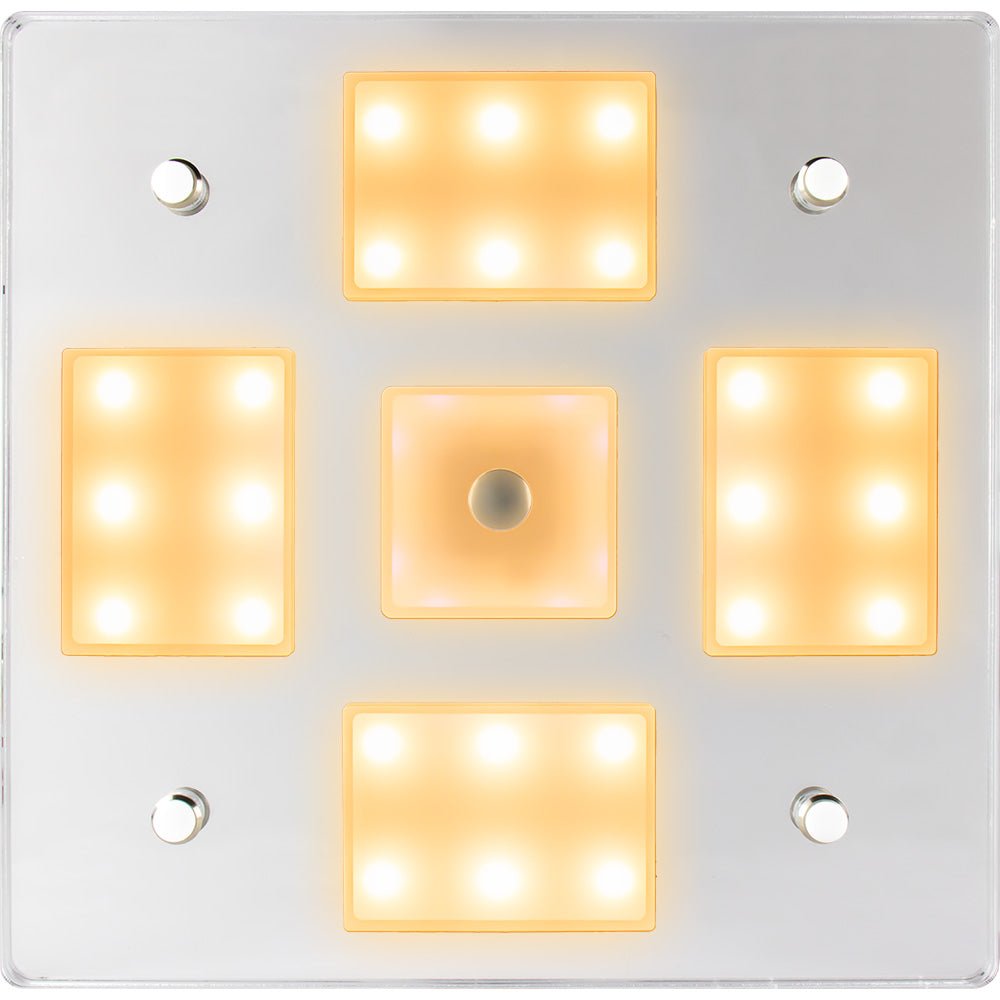 Sea - Dog Square LED Mirror Light w/On/Off Dimmer - White &amp; Blue - Marine Parts OnlyLightingSea - Dog