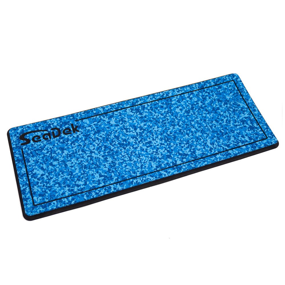 SeaDek 14&rdquo; x 36" 20mm Dual Density Small Helm Pad w/SeaDek Logo - Brushed Texture - Aqua Camo/Black (355.6mm x 914.4mm x 20mm) - Marine Parts OnlyBoat OutfittingSeaDek