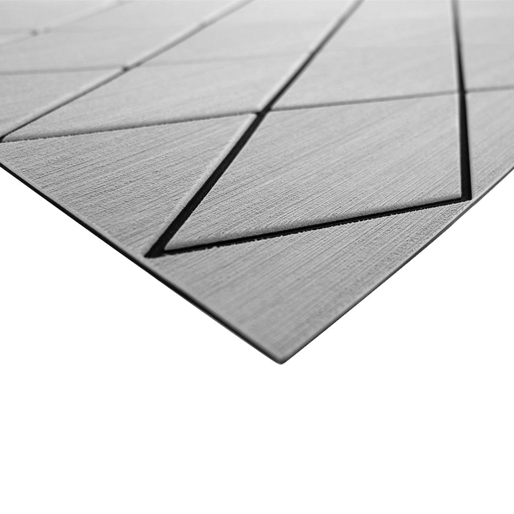 SeaDek 40" x 80" 6mm Two Color Diamond Full Sheet - Brushed Texture - Storm Grey/Black (1016mm x 2032mm x 6mm) - Marine Parts OnlyBoat OutfittingSeaDek