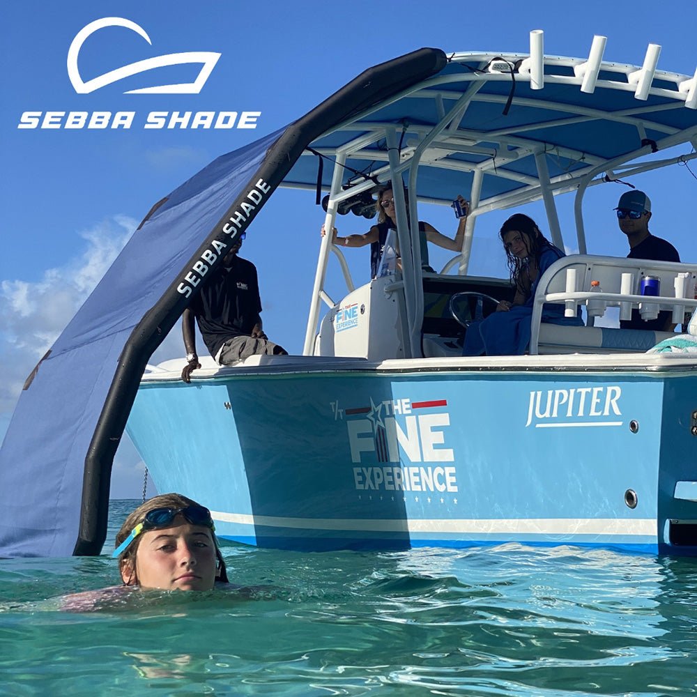 Sebba Shade 8 x 12 ft. Blue Sun Shade f/Boats 26'+ - Marine Parts OnlyBoat OutfittingSebba Shade