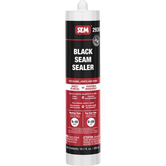 SEM 1K Seam Sealer - 10.1oz Tube - Black - Marine Parts OnlyAutomotive/RVSEM