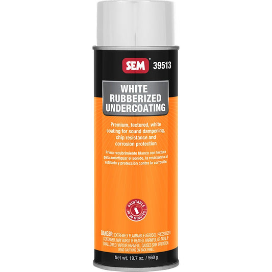 SEM Rubberized Undercoating - 24oz Aerosol Can - White - Marine Parts OnlyAutomotive/RVSEM