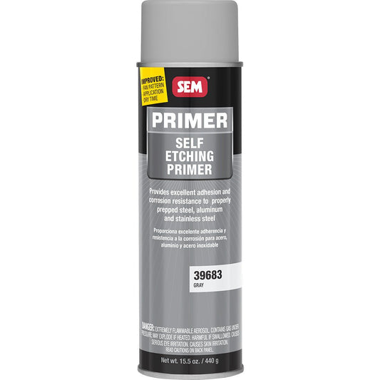 SEM Self Etching Primer - 20oz Aerosol Can - Grey - Marine Parts OnlyAutomotive/RVSEM