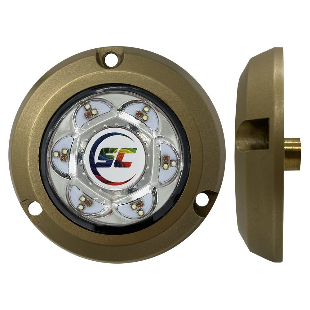 Shadow - Caster SC2 Series Bronze Surface Mount Underwater Light - Full - Color - Marine Parts OnlyLightingShadow - Caster LED Lighting