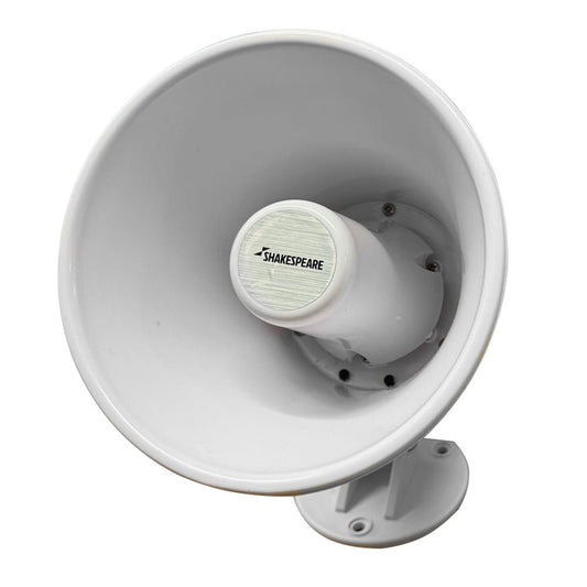 Shakespeare 15W 4 - Ohm 5" Loud Hailer Speaker w/Bracket &amp; Talkback - White - Marine Parts OnlyCommunicationShakespeare