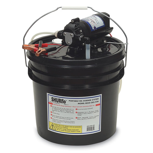 Shurflo by Pentair Oil Change Pump w/3.5 Gallon Bucket - 12 VDC, 1.5 GPM - Marine Parts OnlyMarine Plumbing & VentilationShurflo by Pentair
