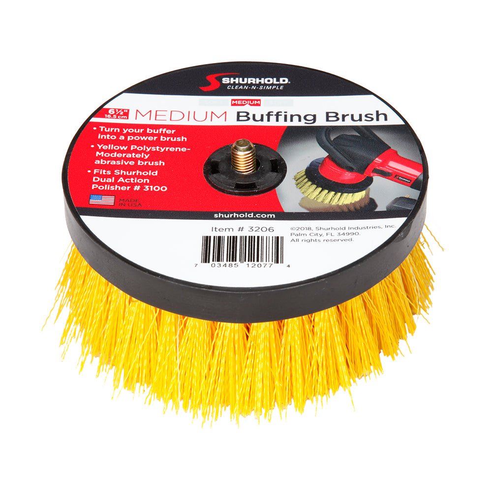 Shurhold 6 - &189;" Medium Brush f/Dual Action Polisher - Marine Parts OnlyWinterizingShurhold