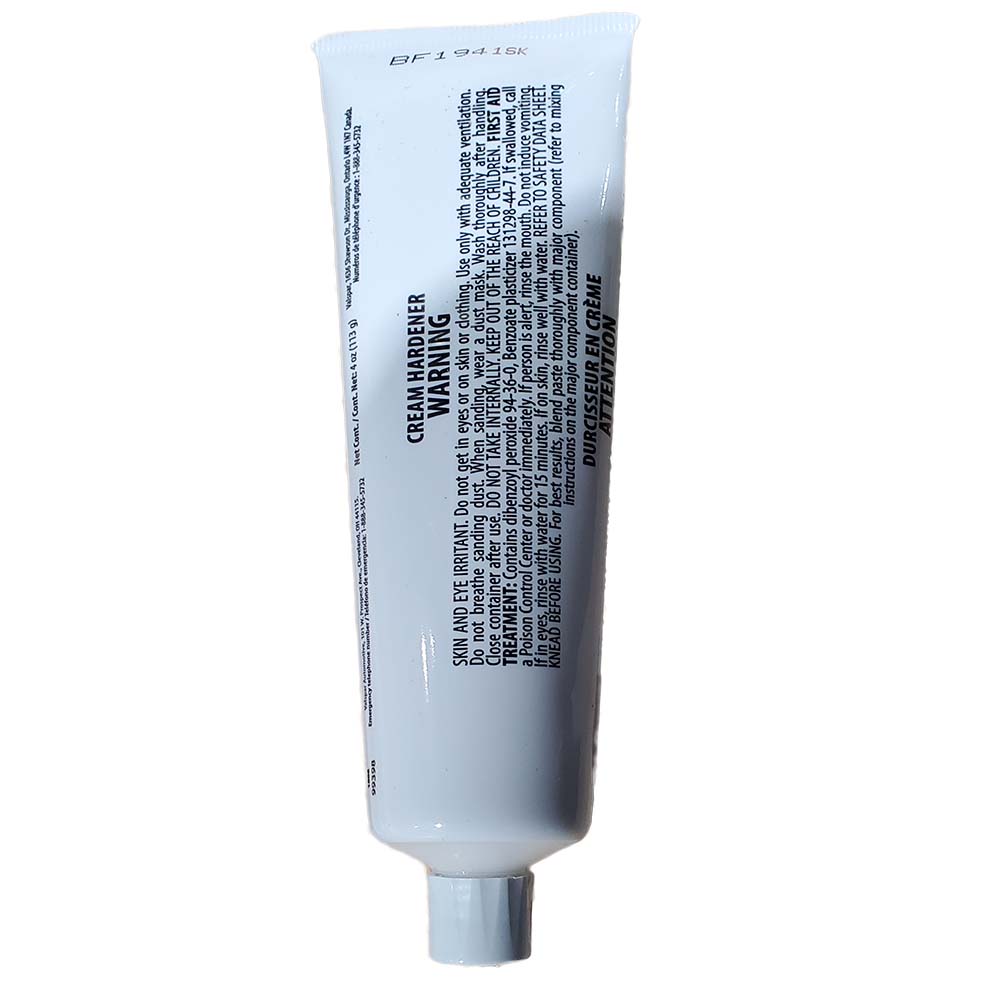 Sika BPO Cream Hardener White 4oz Tube Resin Required - Marine Parts OnlyBoat OutfittingSika