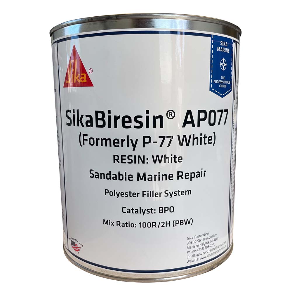 Sika SikaBiresin&reg; AP077 White Gallon BPO Hardener Required - Marine Parts OnlyBoat OutfittingSika