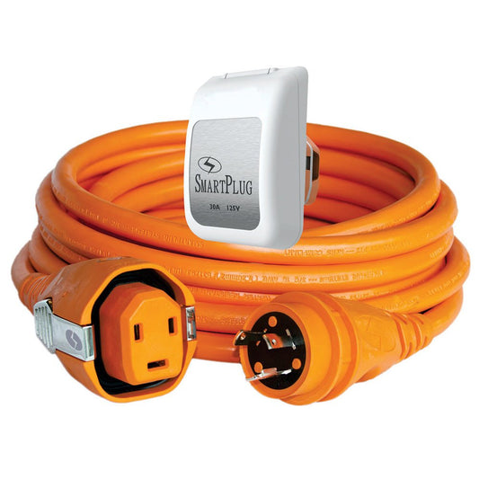 SmartPlug 30 AMP SmartPlug/Twist Type Cordset w/White Inlet Cover - 50&39; - Marine Parts OnlyElectricalSmartPlug
