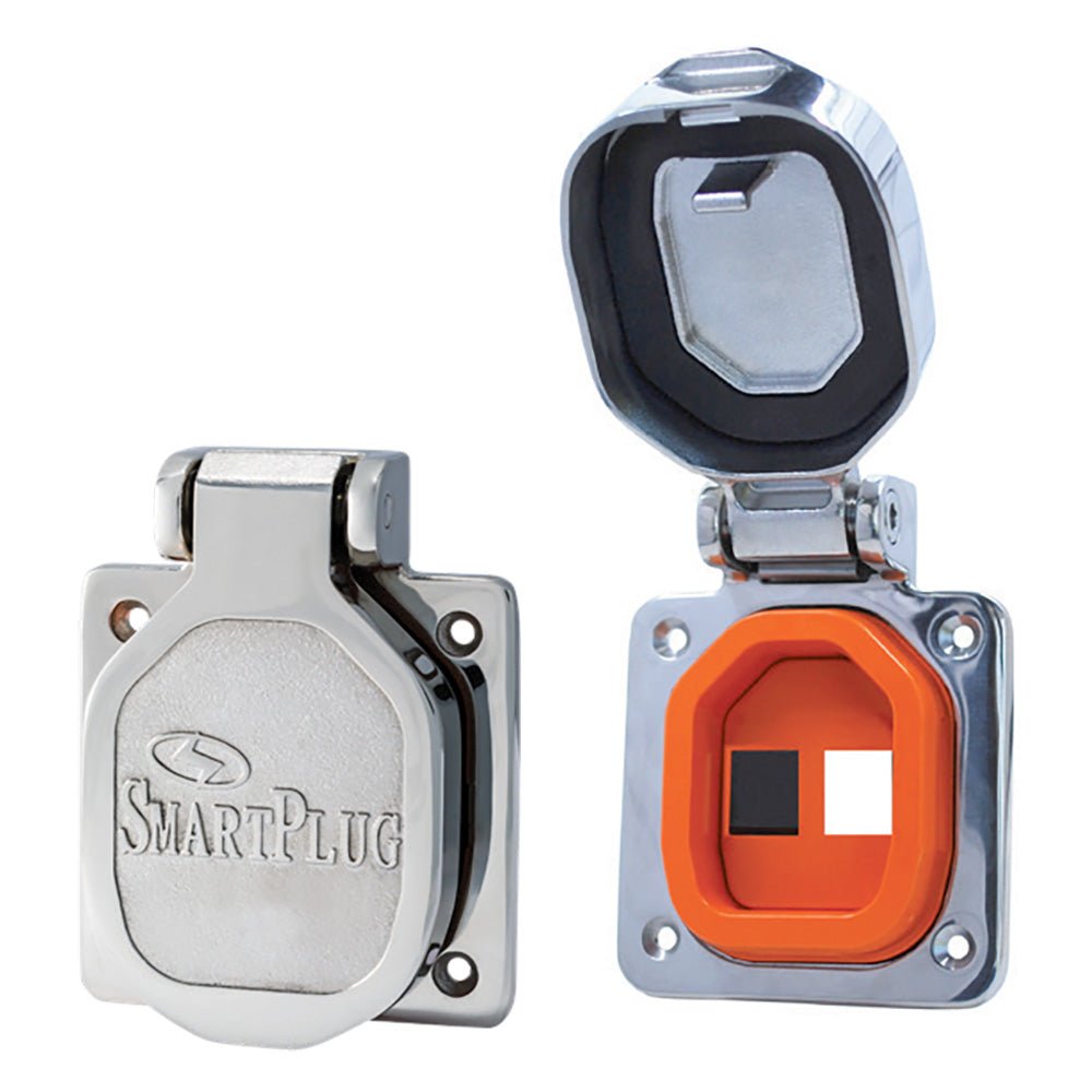 SmartPlug Data Port Case/Inlet Only - 316 SS Cover w/One Blank Plug &amp; One Open Port - Marine Parts OnlyElectricalSmartPlug