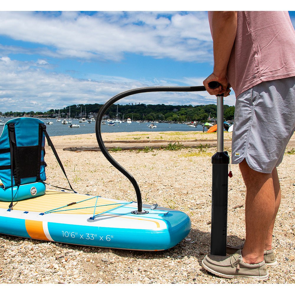 Solstice Watersports 10'6" Rambler Inflatable Stand - Up Paddleboard/Kayak 2 - In - 1 Kit w/Seat &amp; Convertible Paddle - Orange - Marine Parts OnlyPaddlesportsSolstice Watersports