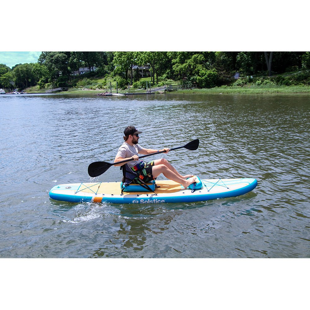 Solstice Watersports 10'6" Rambler Inflatable Stand - Up Paddleboard/Kayak 2 - In - 1 Kit w/Seat &amp; Convertible Paddle - Orange - Marine Parts OnlyPaddlesportsSolstice Watersports