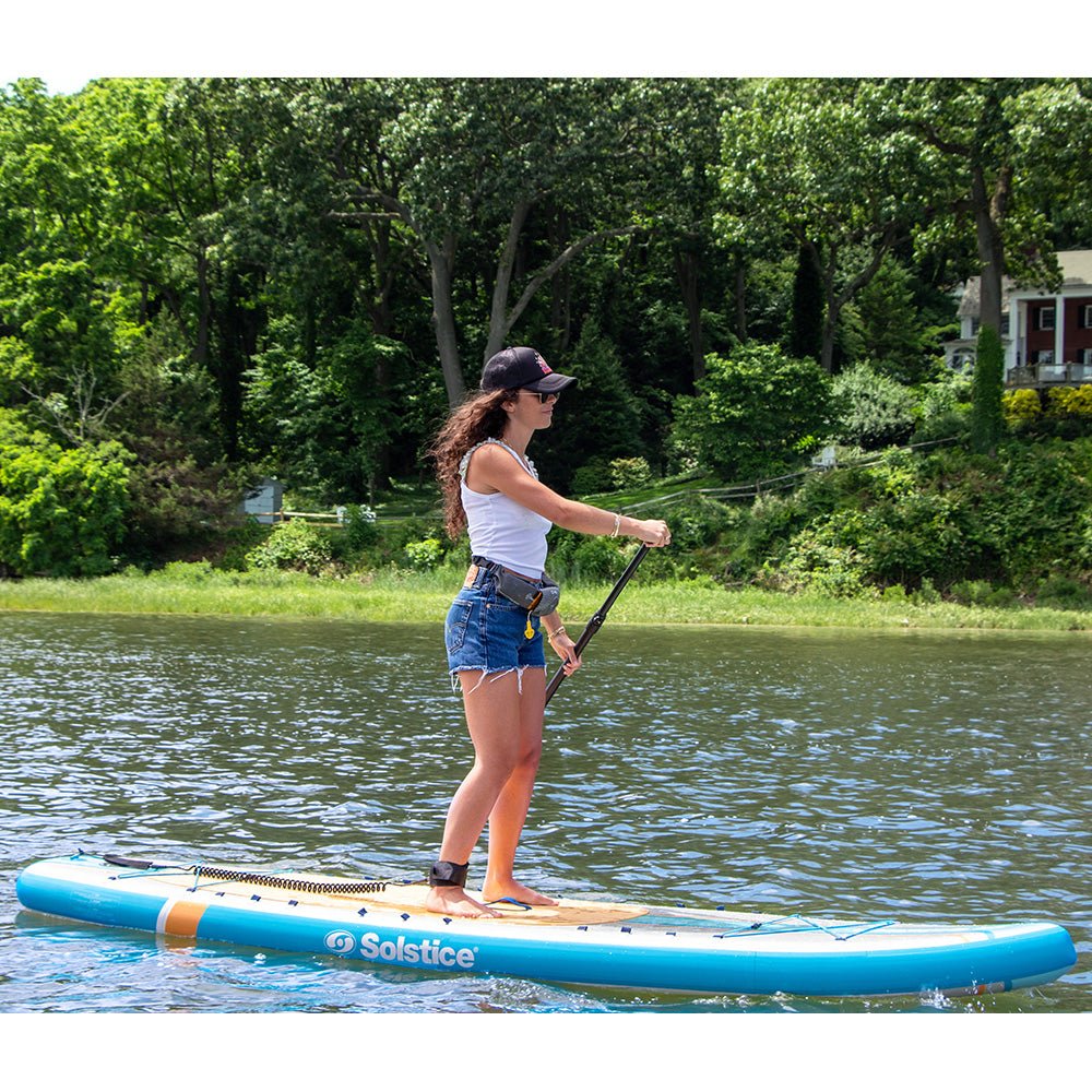 Solstice Watersports 10'6" Rambler Inflatable Stand - Up Paddleboard/Kayak 2 - In - 1 Kit w/Seat &amp; Convertible Paddle - Orange - Marine Parts OnlyPaddlesportsSolstice Watersports
