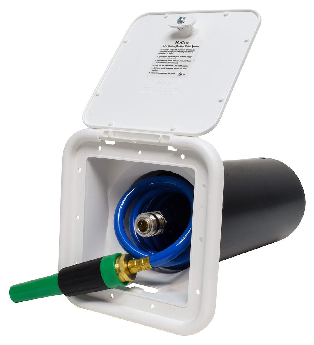 SPRAY - AWAY 5.5' SQ QUICK CONNECT - Marine Parts OnlyVALTERRA LLC