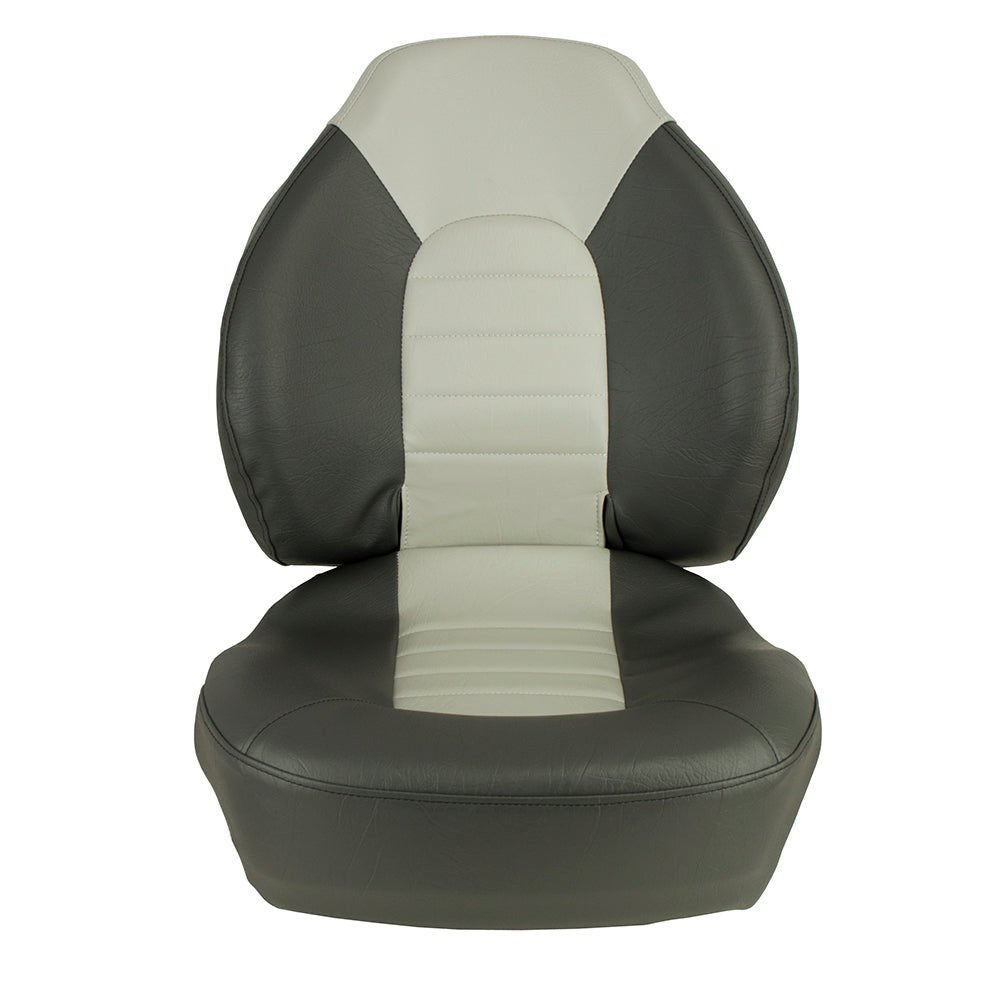 Springfield Fish Pro Mid Back Folding Seat - Charcoal/Grey - Marine Parts OnlyBoat OutfittingSpringfield Marine