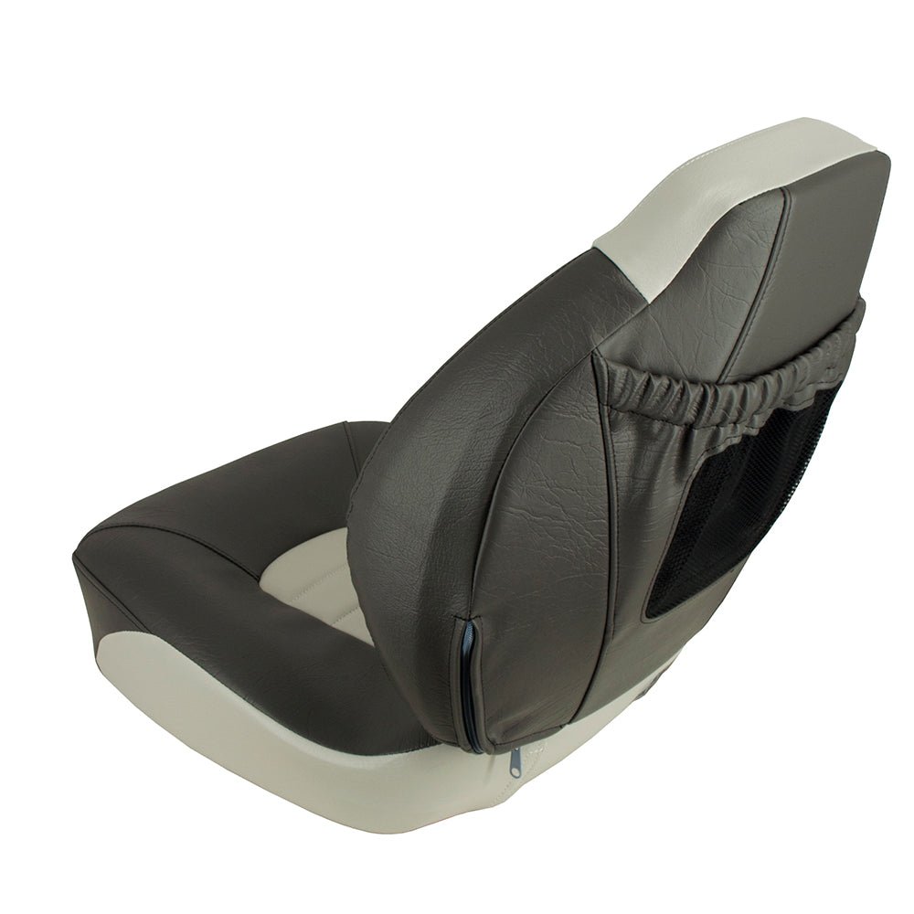 Springfield Fish Pro Mid Back Folding Seat - Charcoal/Grey - Marine Parts OnlyBoat OutfittingSpringfield Marine