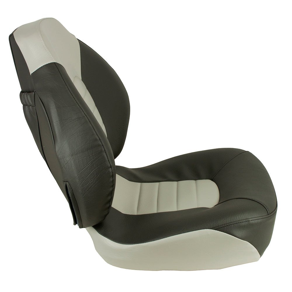 Springfield Fish Pro Mid Back Folding Seat - Charcoal/Grey - Marine Parts OnlyBoat OutfittingSpringfield Marine