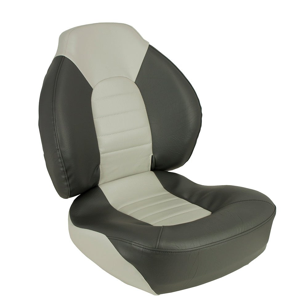 Springfield Fish Pro Mid Back Folding Seat - Charcoal/Grey - Marine Parts OnlyBoat OutfittingSpringfield Marine