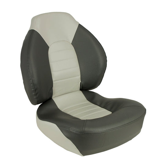 Springfield Fish Pro Mid Back Folding Seat - Charcoal/Grey - Marine Parts OnlyBoat OutfittingSpringfield Marine