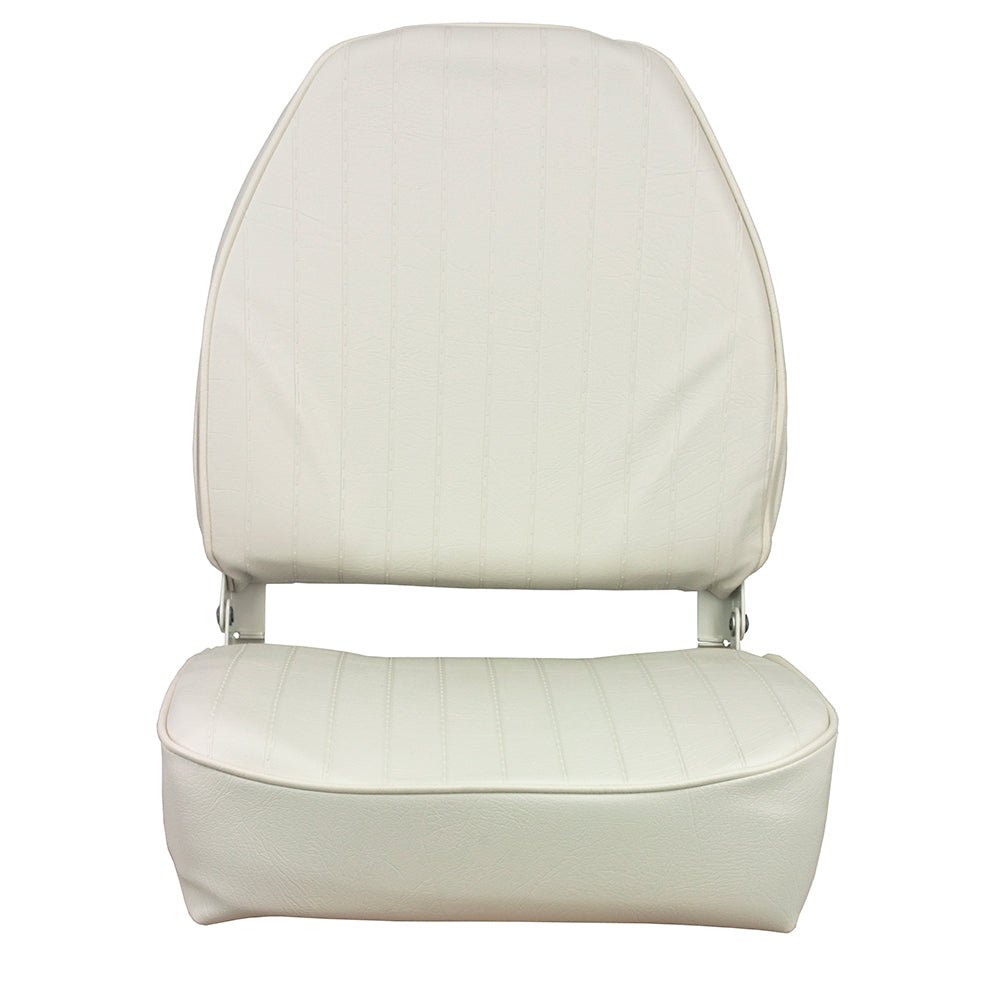 Springfield High Back Folding Seat - White - Marine Parts OnlyBoat OutfittingSpringfield Marine