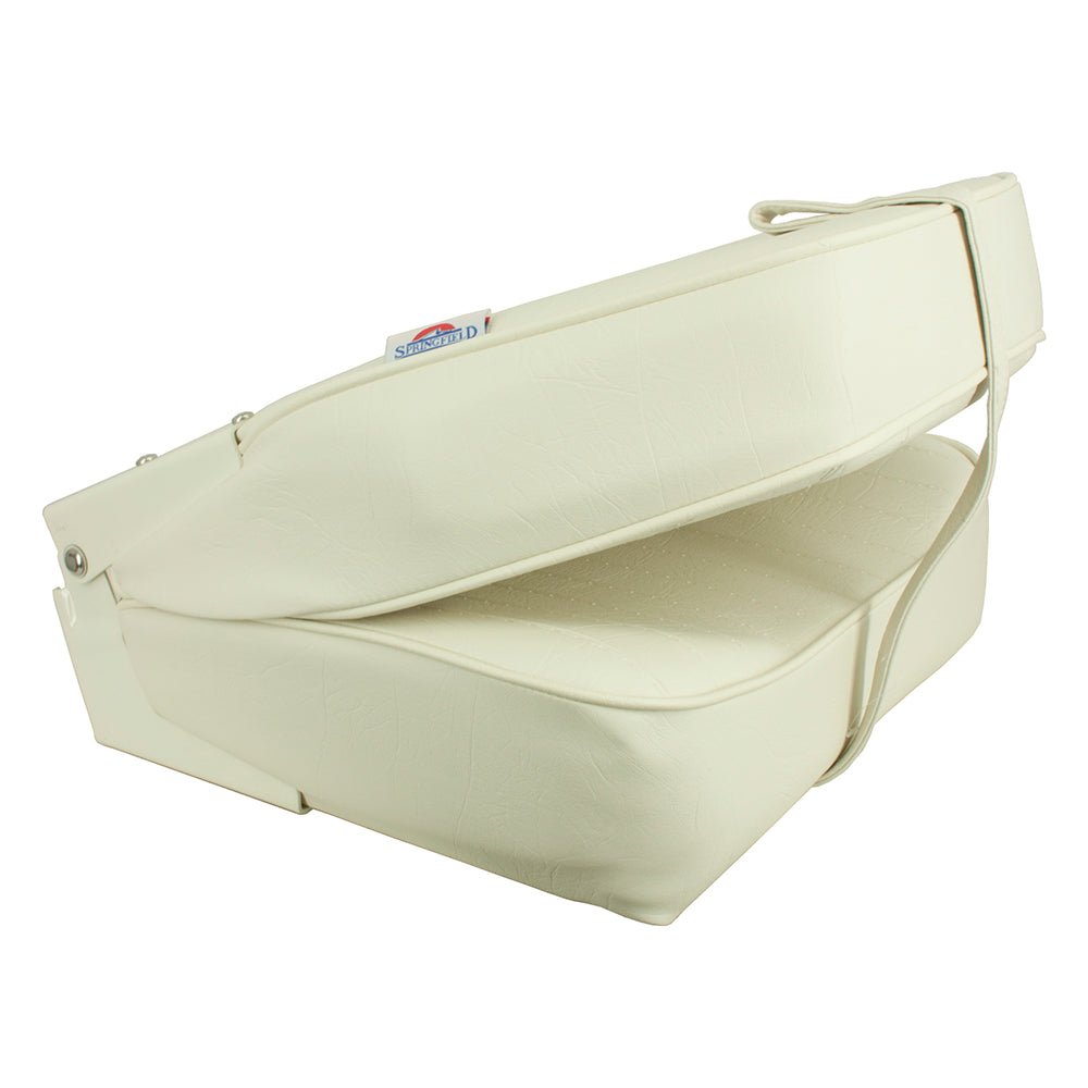Springfield High Back Folding Seat - White - Marine Parts OnlyBoat OutfittingSpringfield Marine