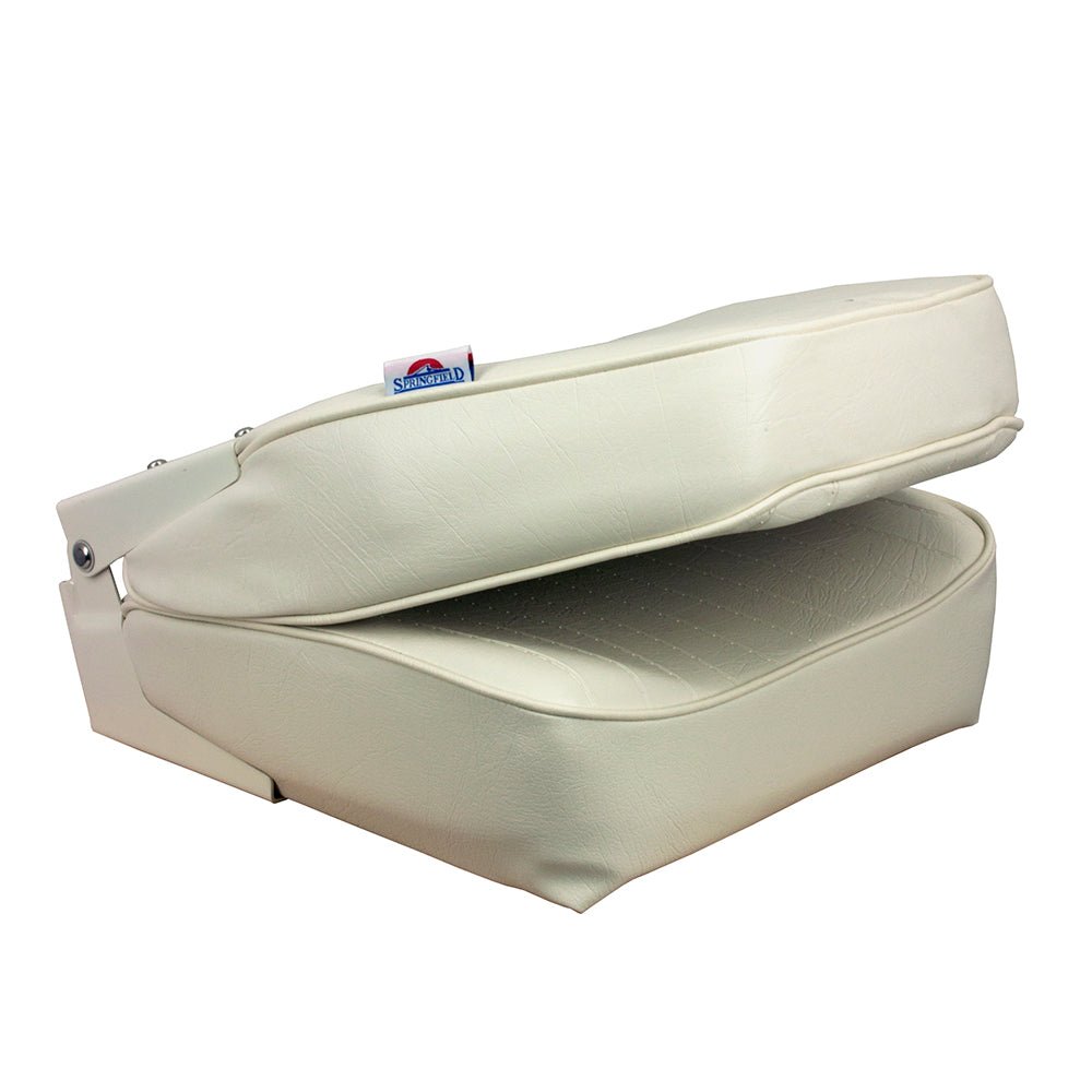 Springfield High Back Folding Seat - White - Marine Parts OnlyBoat OutfittingSpringfield Marine