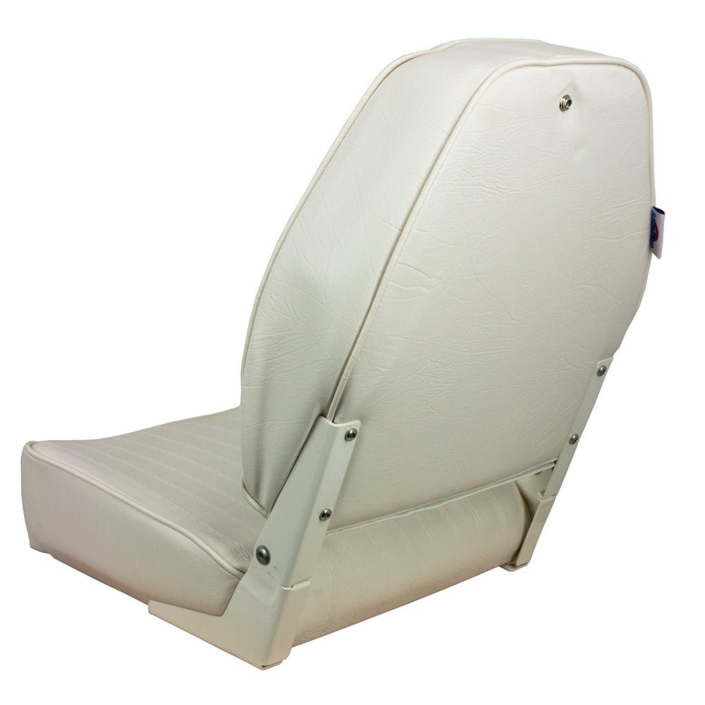 Springfield High Back Folding Seat - White - Marine Parts OnlyBoat OutfittingSpringfield Marine