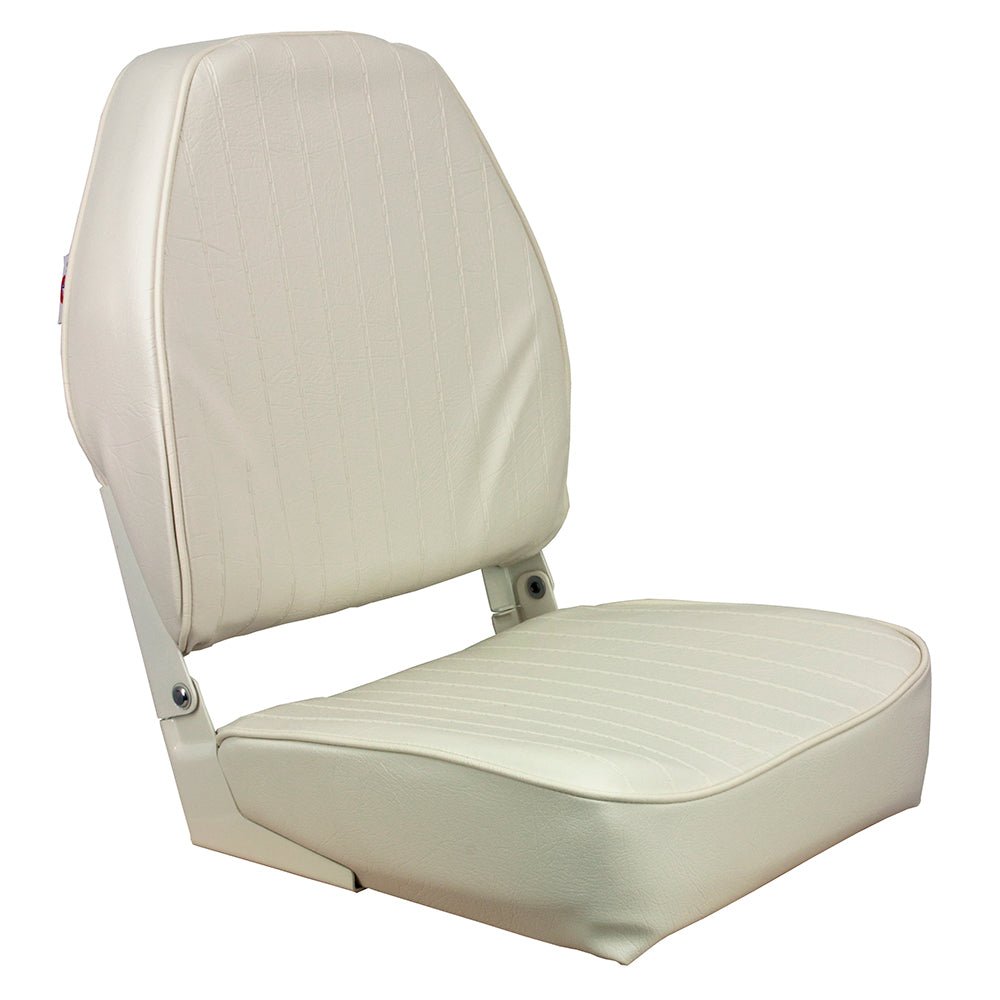 Springfield High Back Folding Seat - White - Marine Parts OnlyBoat OutfittingSpringfield Marine