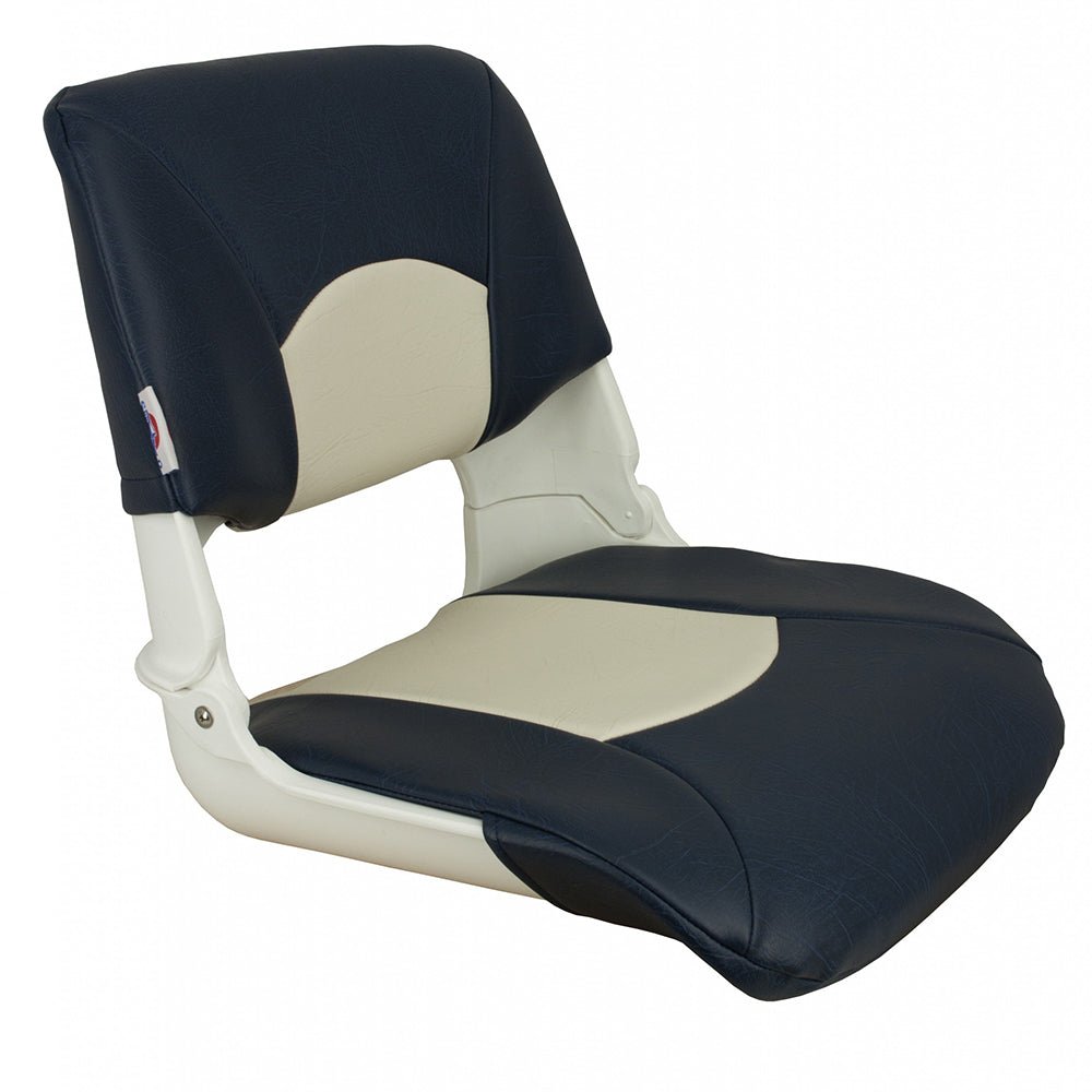 Springfield Skipper Standard Seat Fold Down - White/Blue - Marine Parts OnlyBoat OutfittingSpringfield Marine
