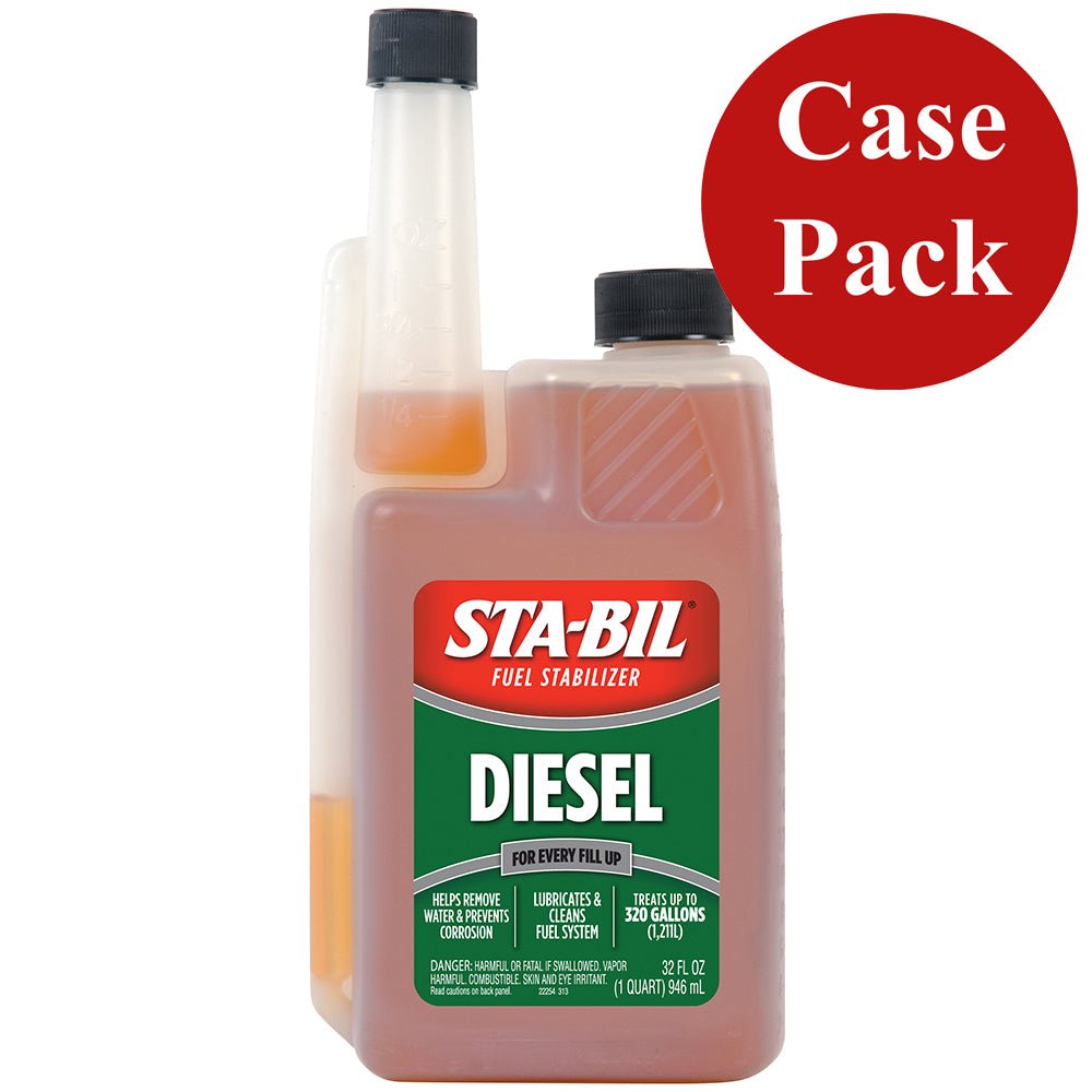 STA - BIL Diesel Formula Fuel Stabilizer &amp; Performance Improver - 32oz *Case of 4* - Marine Parts OnlyAutomotive/RVSTA - BIL