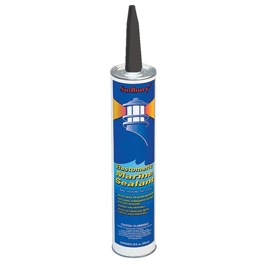 Sudbury Elastomeric Marine Sealant - 10oz Cartridge - Black - Marine Parts OnlyBoat OutfittingSudbury