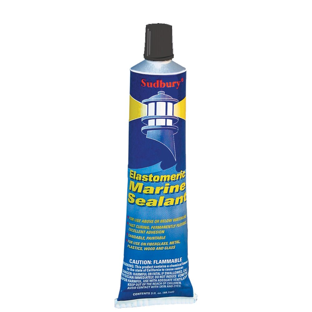 Sudbury Elastometric 3 oz (89ml) Sealant Tube - Black - Marine Parts OnlyBoat OutfittingSudbury