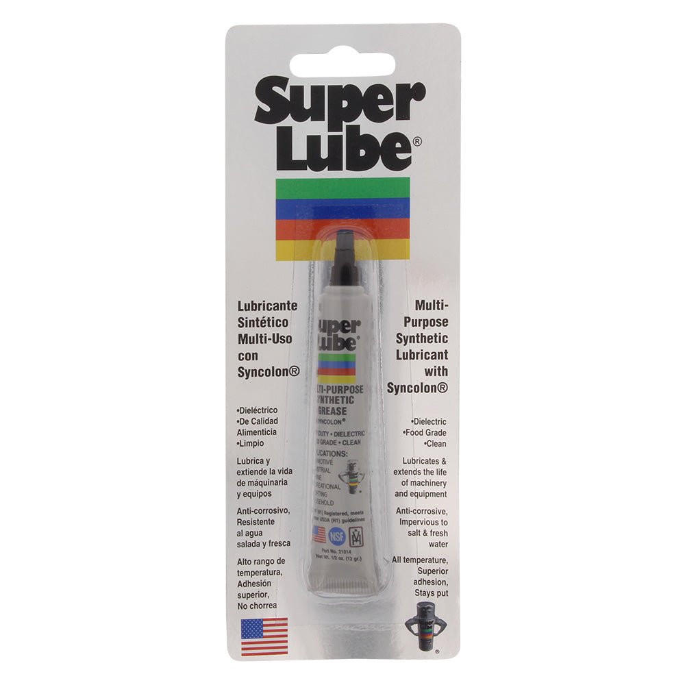 Super Lube Multi - Purpose Synthetic Grease w/Syncolon&reg; - .5oz Tube - Marine Parts OnlyWinterizingSuper Lube