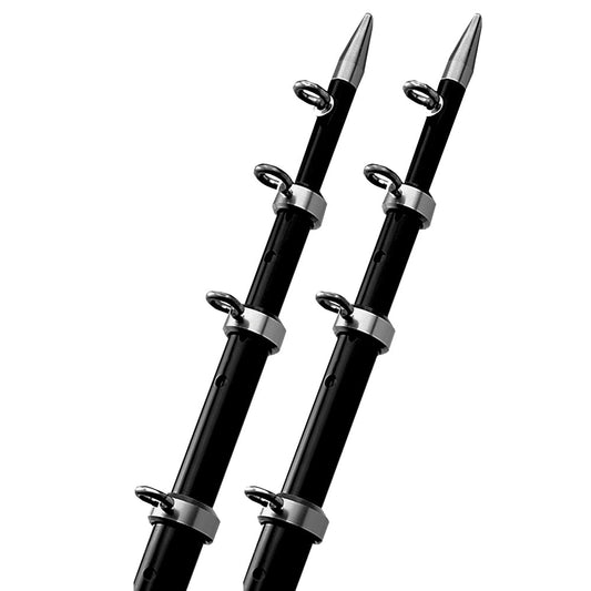 TACO 15' Black/Silver Outrigger Poles - 1 - 1/8" Diameter - Marine Parts OnlyHunting & FishingTACO Marine