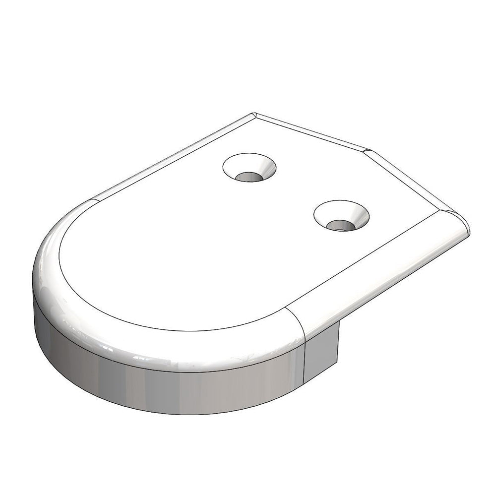 TACO 2" Rub Rail End Cap - White - Marine Parts OnlyMarine HardwareTACO Marine