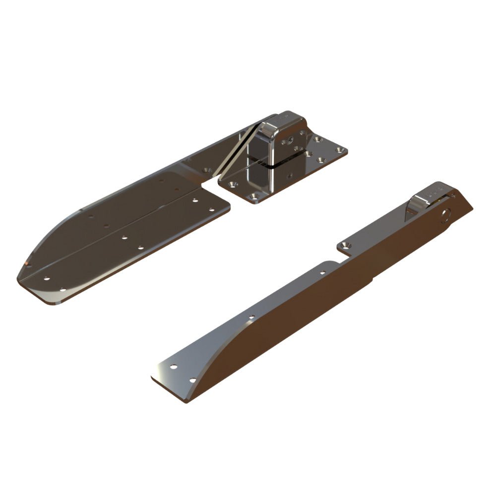 TACO Command Ratchet Hinge - 18 - 1/2" - 316 Stainless Steel Polished w/Hard Stop - Marine Parts OnlyMarine HardwareTACO Marine