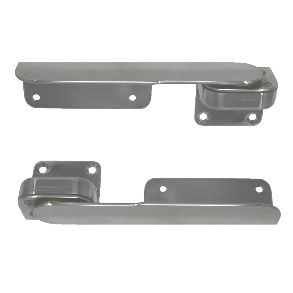 TACO Command Ratchet Hinges - 9 - 3/8" - Polished 316 Stainless Steel - Pair - Marine Parts OnlyMarine HardwareTACO Marine