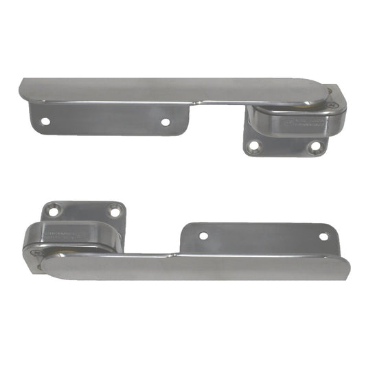 TACO Command Ratchet Hinges - 9 - 3/8" - Polished 316 Stainless Steel - Pair - Marine Parts OnlyMarine HardwareTACO Marine