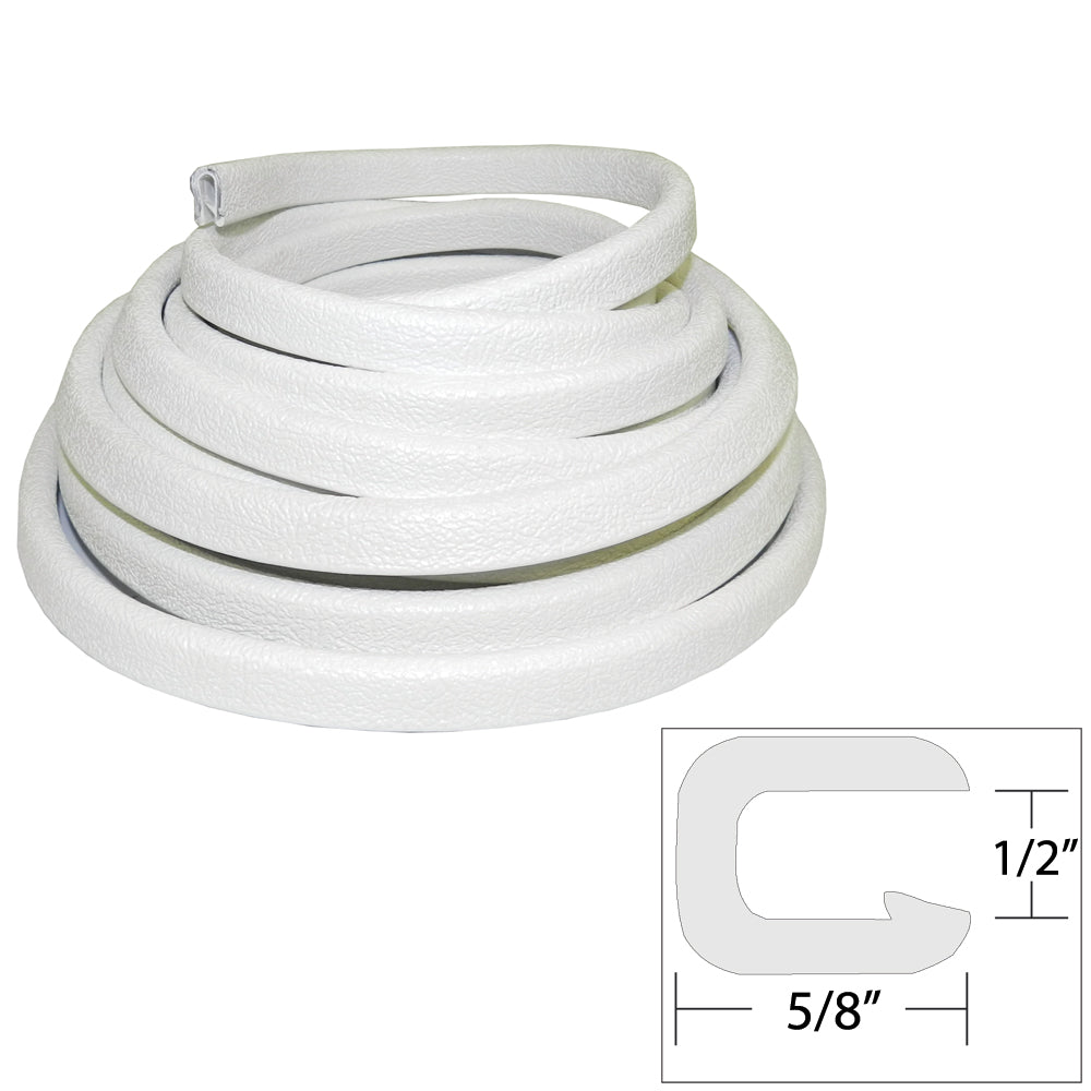 TACO Flexible Vinyl Trim - &189;" Opening x &8541;"W x 25'L - White - Marine Parts OnlyAutomotive/RVTACO Marine