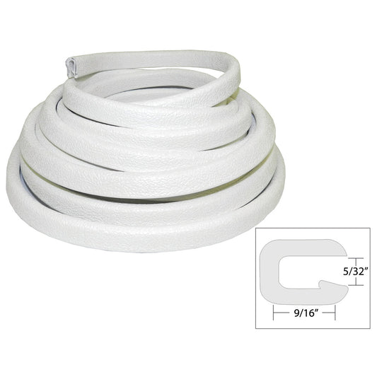 TACO Flexible Vinyl Trim - 5/32" Opening x 9/16"W x 25'L - White - Marine Parts OnlyAutomotive/RVTACO Marine