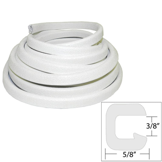 TACO Flexible Vinyl Trim - &8540;" Opening x &8541;"W x 25'L - White - Marine Parts OnlyAutomotive/RVTACO Marine