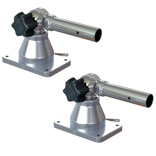 TACO Grand Slam 170 Outrigger Top Mounts - 1 - 1/8" (Pair) - Marine Parts OnlyHunting & FishingTACO Marine