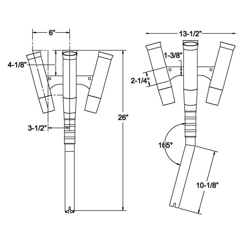 TACO Olympic 5 - Rod Holder Cluster - Marine Parts OnlyHunting & FishingTACO Marine