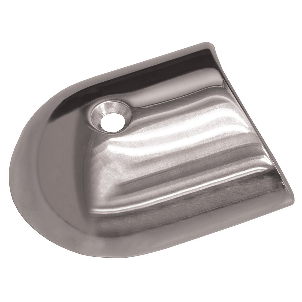 TACO Polished Stainless Steel 2 - 19/64&rsquo;&rsquo; Rub Rail End Cap - Marine Parts OnlyMarine HardwareTACO Marine