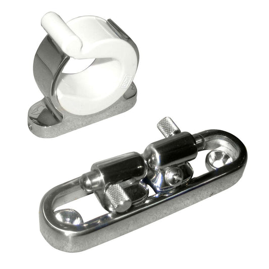 TACO Stainless Steel Adjustable Reel Hanger Kit w/Rod Tip Holder - Adjusts from 1.875" - 3.875" - Marine Parts OnlyHunting & FishingTACO Marine